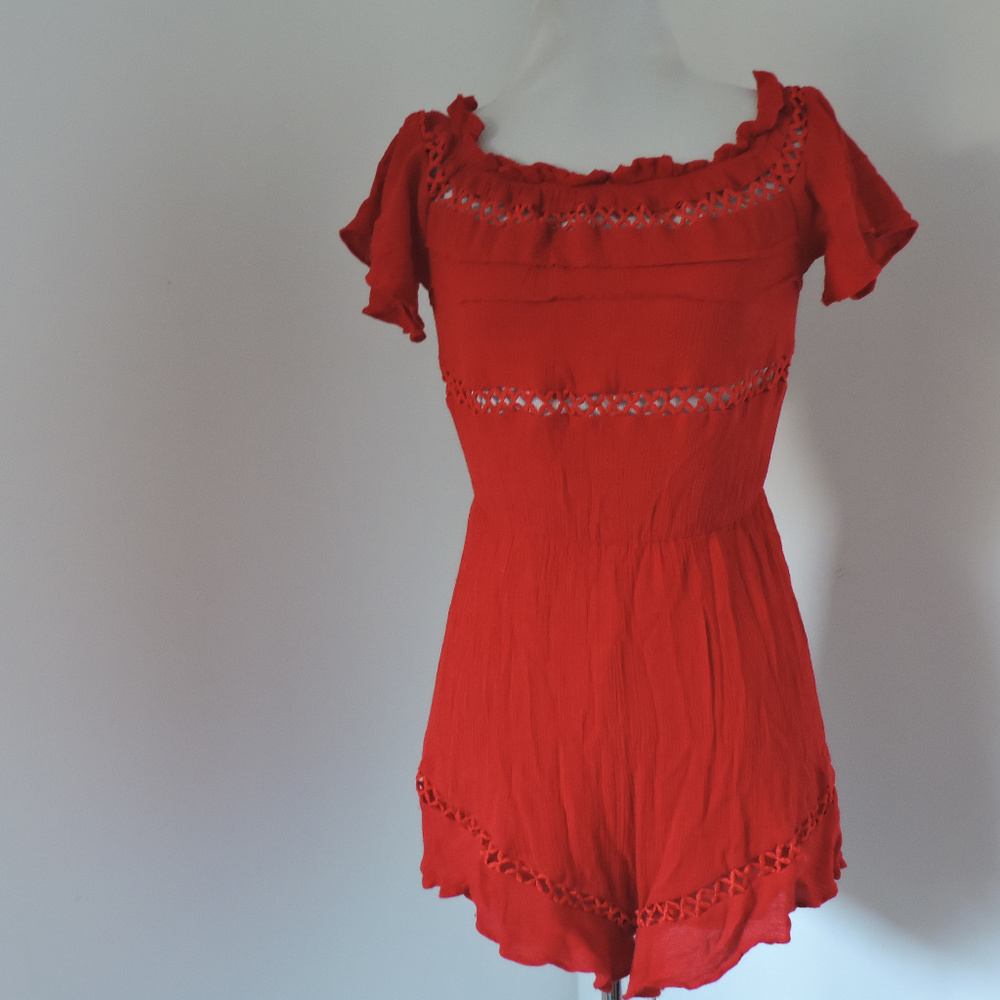 Sweet Pot women's red romper size medium